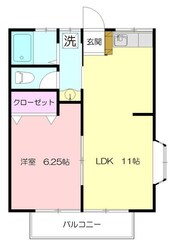 第9もえぎ野ハイツの物件間取画像